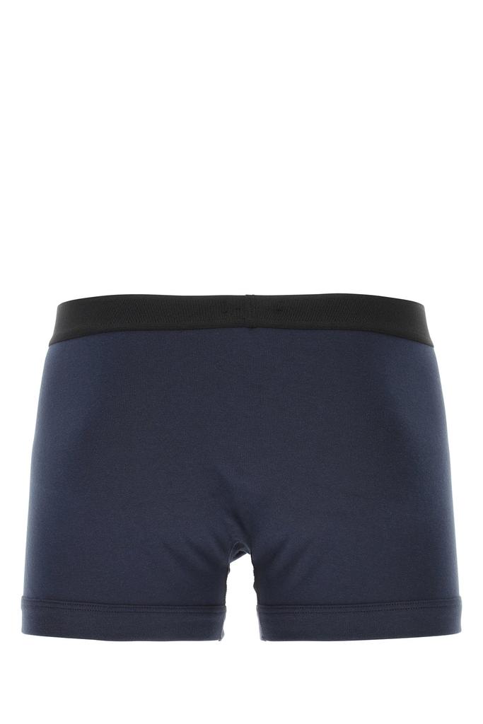 Tom Ford Dark blue stretch cotton boxer