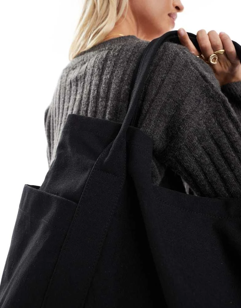 ASOS ASOS DESIGN extra large heavyweight canvas tote bag 2