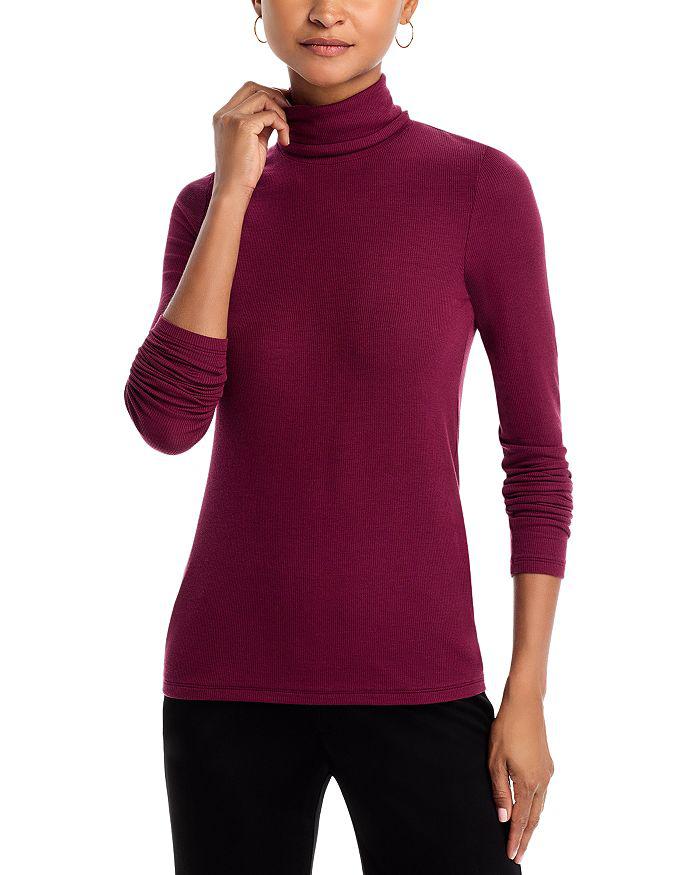 ATM Anthony Thomas Melillo Anthony Thomas Melillo Ribbed Long Sleeve Turtleneck Top
