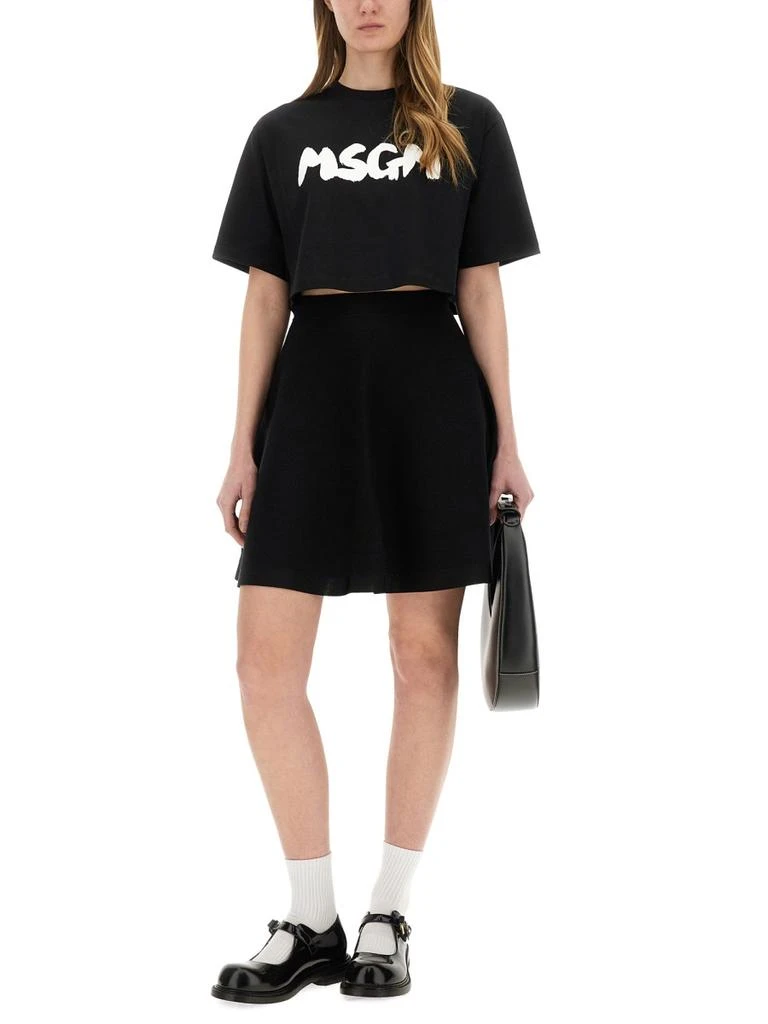 MSGM CROPPED TSHIRT 2