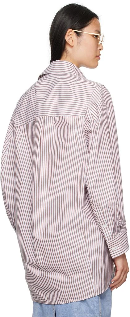 Bottega Veneta Brown Striped Shirt 3
