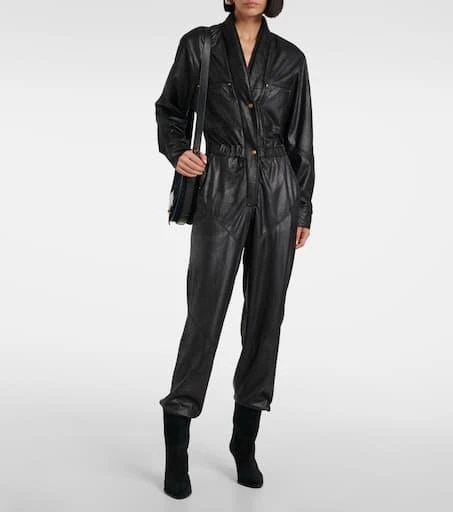 Isabel Marant Faux leather jumpsuit 2