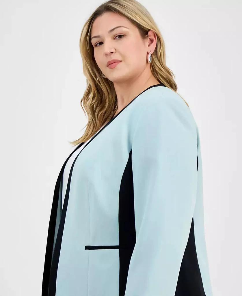 Kasper Plus Size Open-Front Jacket 3