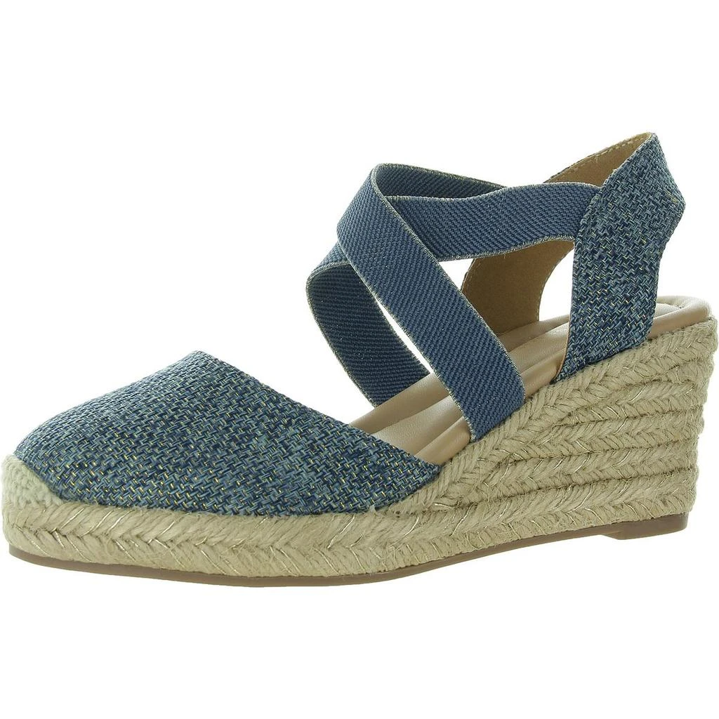 Easy Spirit MEZA Womens Leather Suede Wedge Sandals 7
