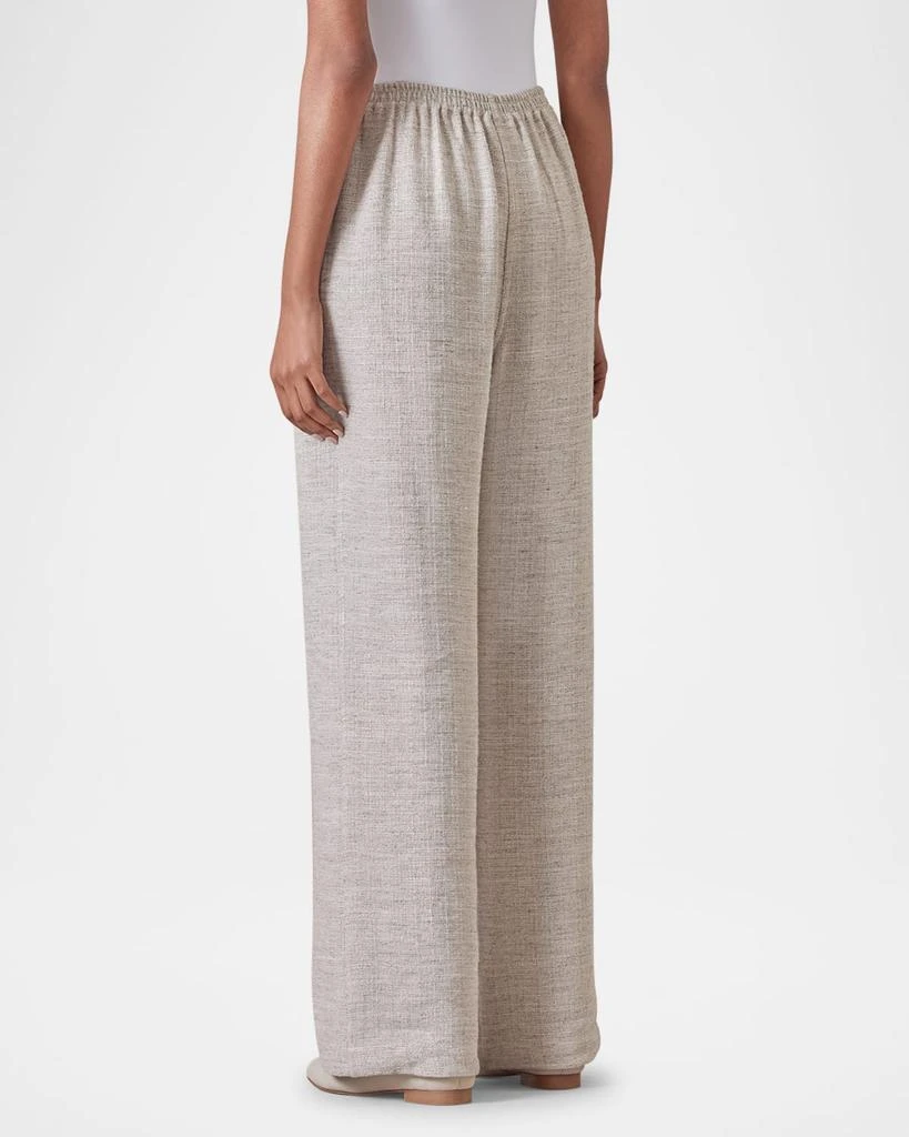 Eskandar Linen Flared Trousers 3
