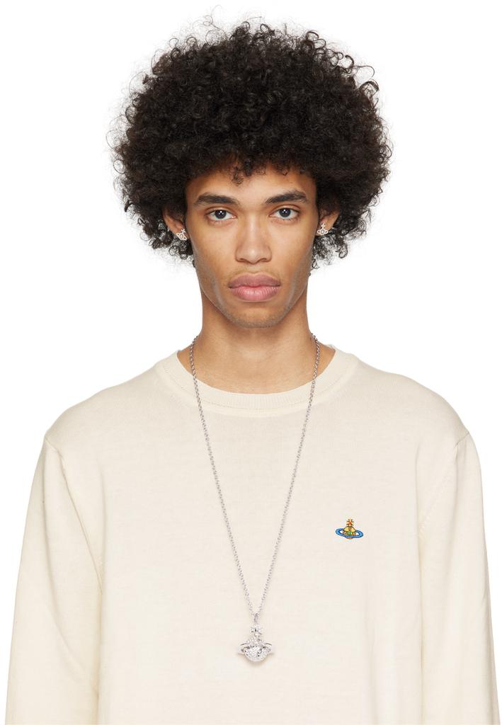 Vivienne Westwood Silver Mayfair Large Orb Pendant Necklace