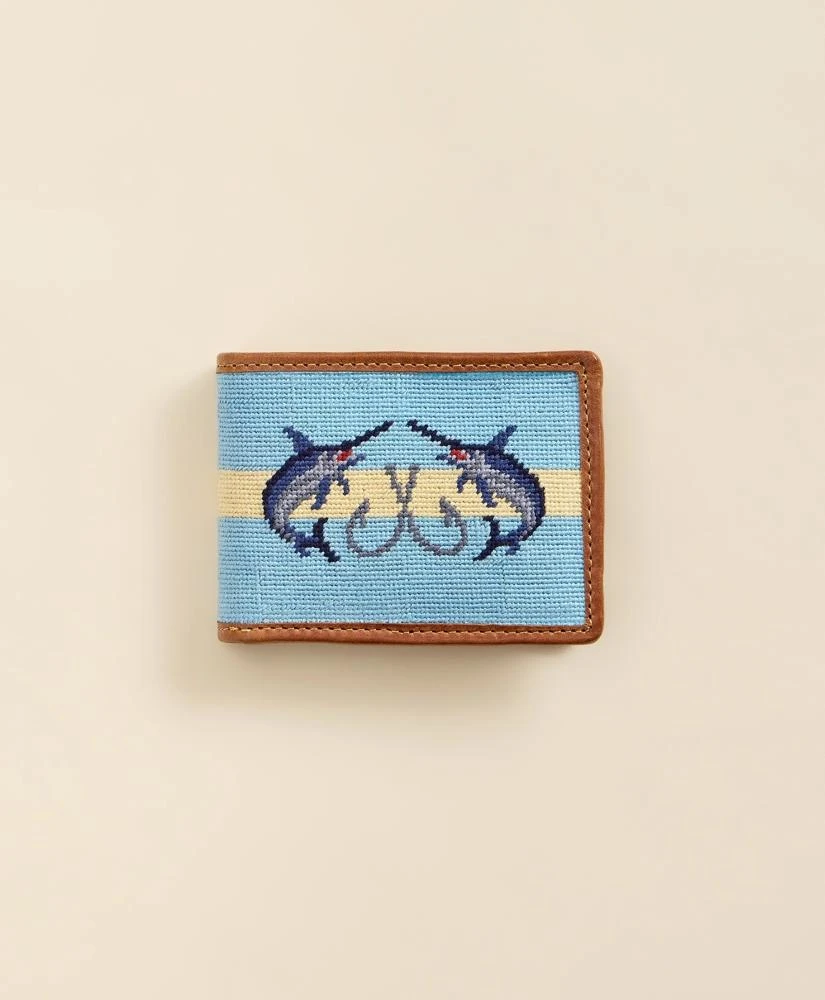 Brooks Brothers Smathers 
Branson Needlepoint Marlin Wallet