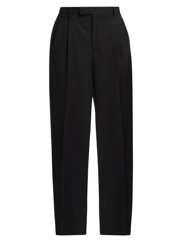Versace Virgin Wool Pleated Pants 5