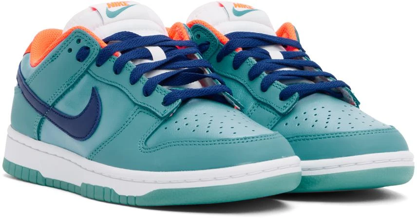 NIKE Blue & Orange Nike Dunk Low SE Sneakers 4