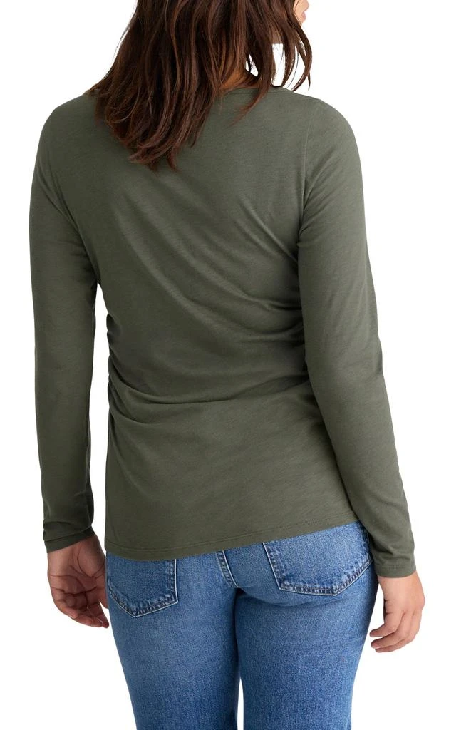 Madewell Ruched Long Sleeve Top 2