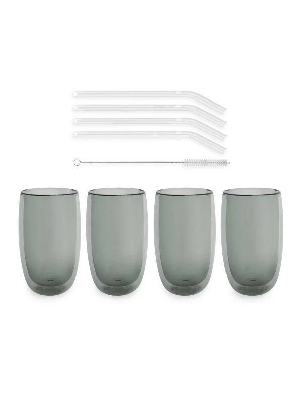 ZWILLING J.A. Henckels 9-Piece Glass & Straw Set 1