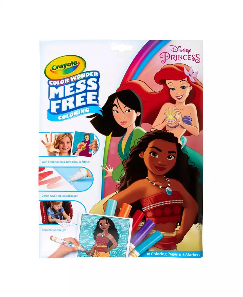 Crayola Color Wonder Mess Free Princess Coloring Pad Markers, Pack of 2