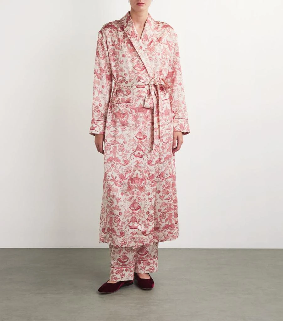 Harrods Silk Menagerie Print Robe 3