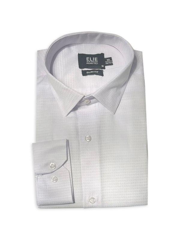 Elie Balleh Slim Fit Jacquard Dress Shirt