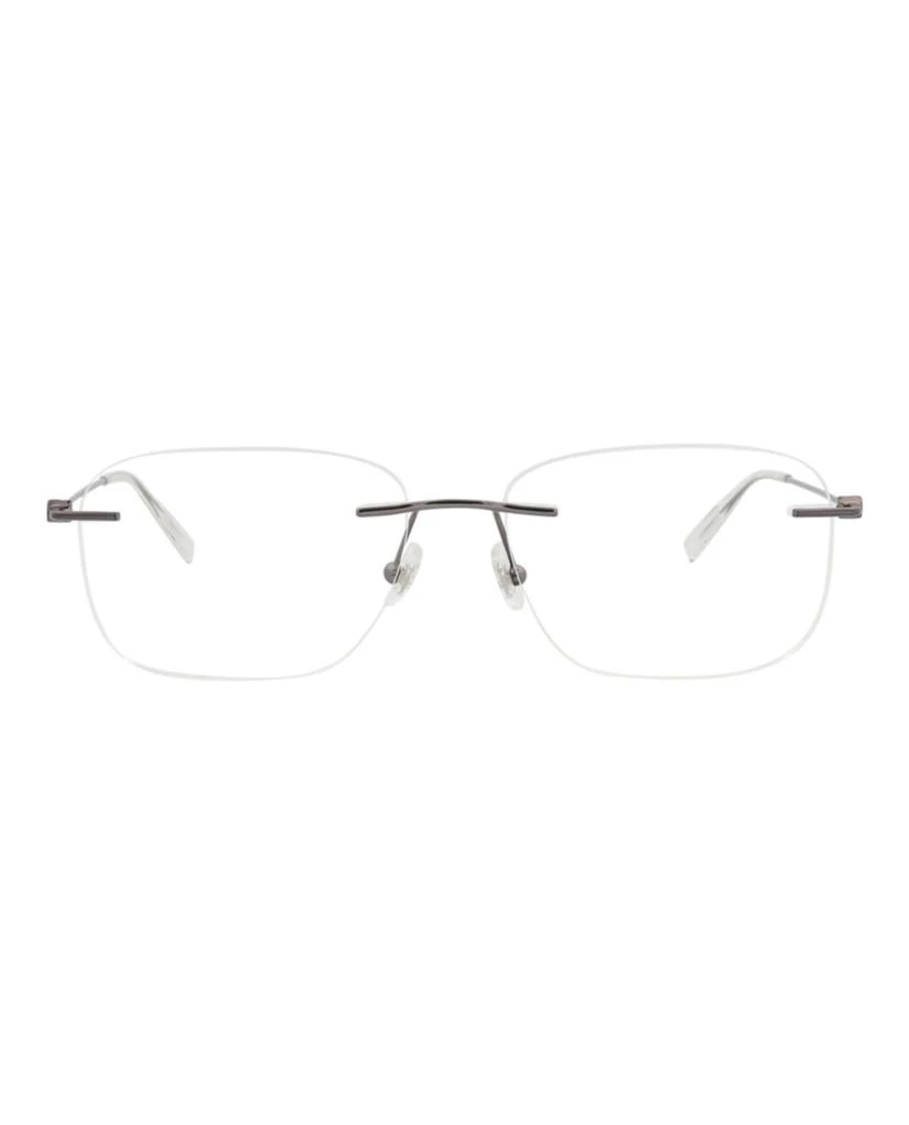 MontBlanc Square-Frame Metal Optical Frames