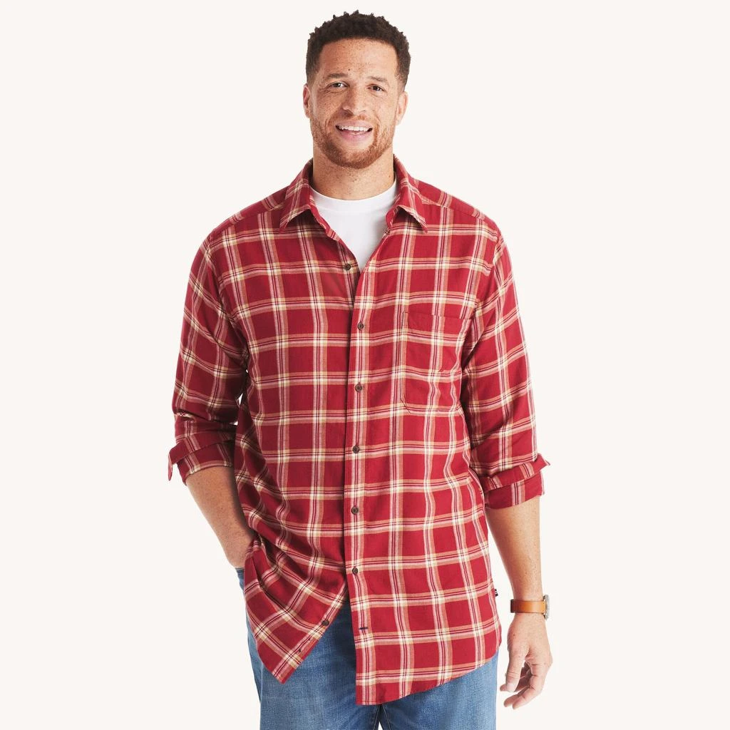 nautica big and tall dress shirts Nautica Men's Big & Tall Multi Pencil Striped Button Up Long Sleeve Shirt Sz 3X