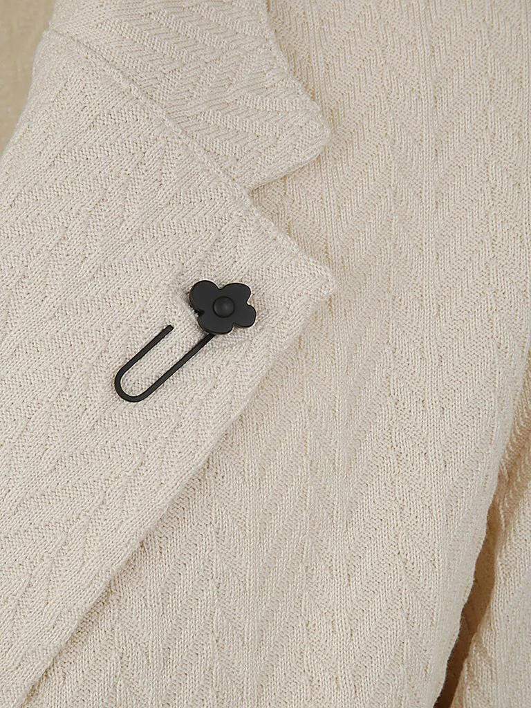 LARDINI Lardini Brooch-Detail Double-Breasted Blazer 3