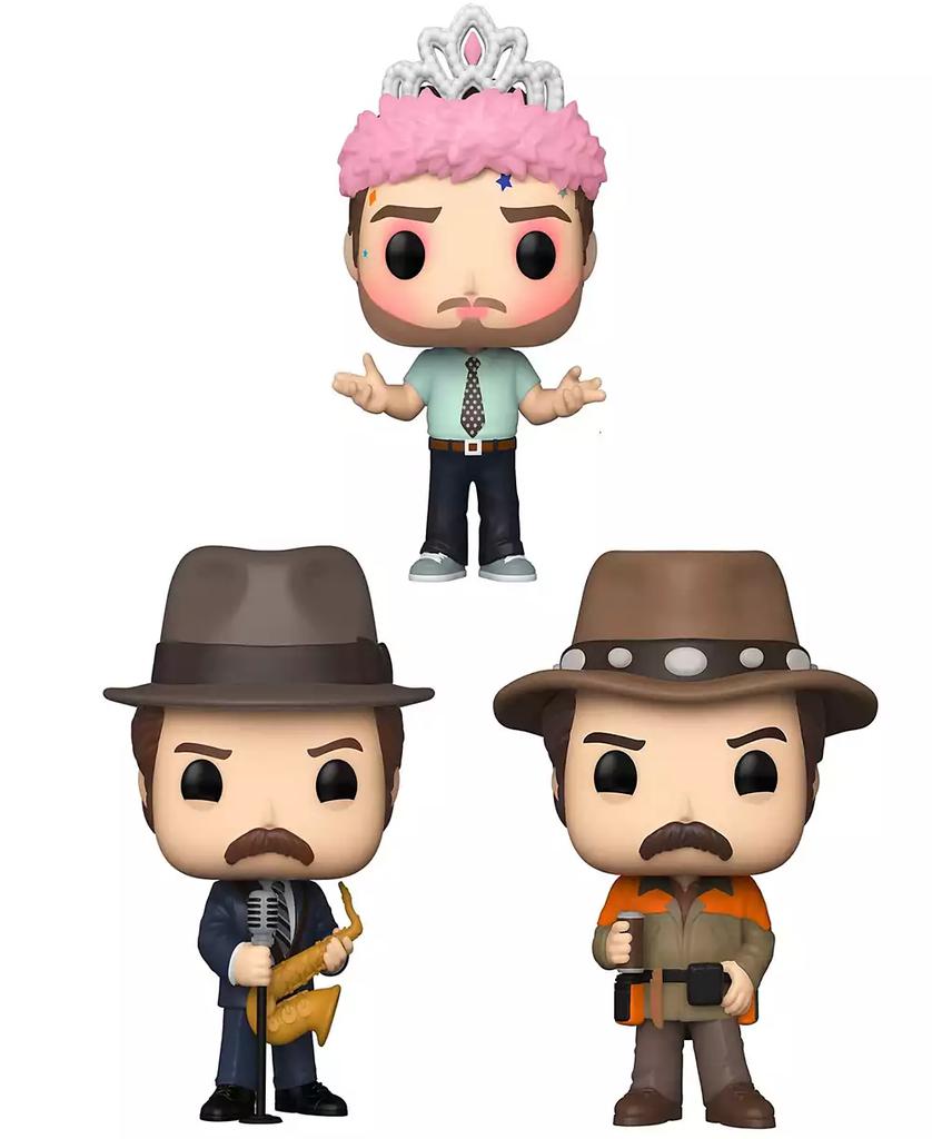 Funko Pop Television Parks Recreation 3 Piece Collectors Set