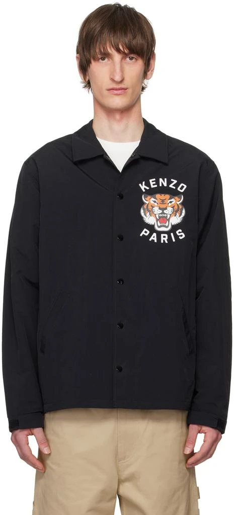 Kenzo Black Kenzo Paris Lucky Tiger Jacket 1