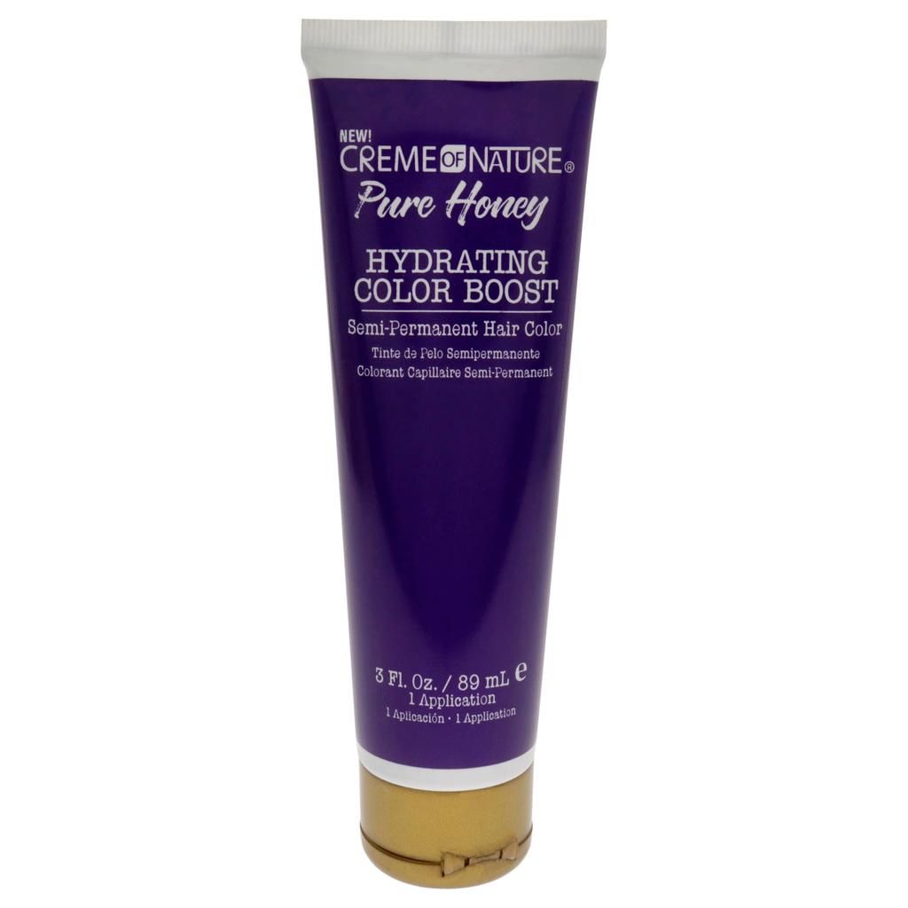 Creme of Nature Pure Honey Hydrating Color Boost Semi-Permanent Hair Color - Royal Purple by Creme of Nature for Unisex - 3 oz Hair Color