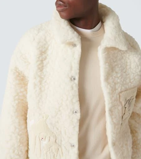 ERL Patch-appliqué faux shearling jacket 5