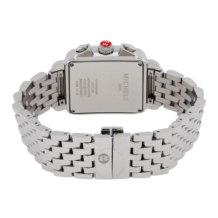Michele Deco High Shine Chronograph Quartz Diamond Silver Dial Ladies Watch MWW06A000804 3