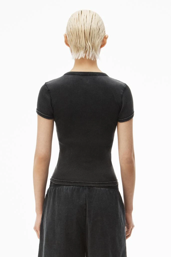 Alexander Wang short-sleeve tee in ribbed cotton 4