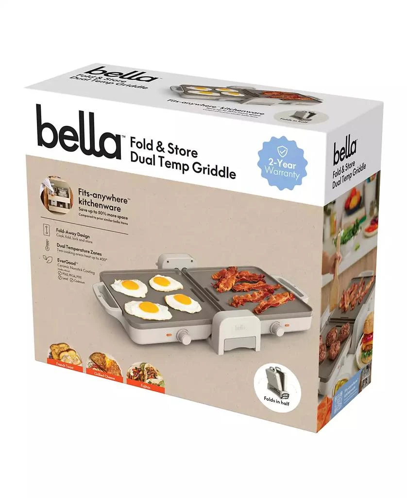 Bella Fold & Store Dual Temp Griddle 15