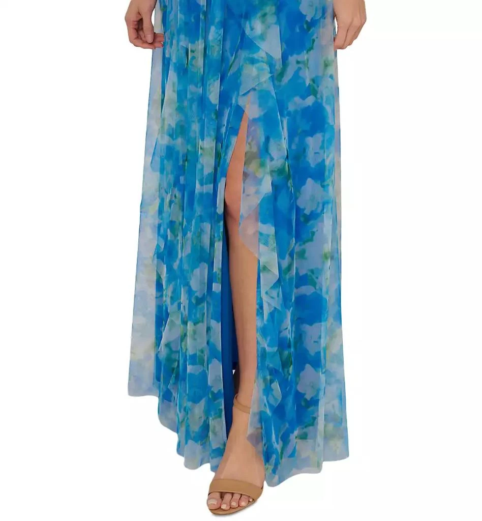 Adrianna Papell Women's Sweetpea Mixed-Media Gown 3