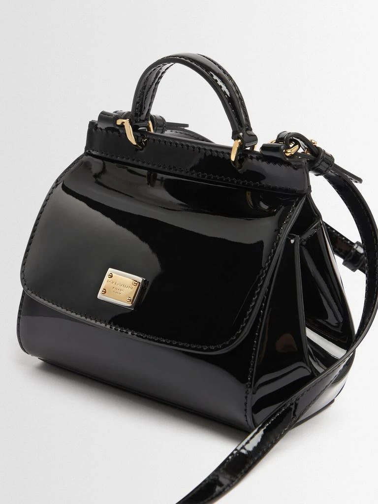 Dolce & Gabbana Sicily Patent Leather Shoulder Bag 1