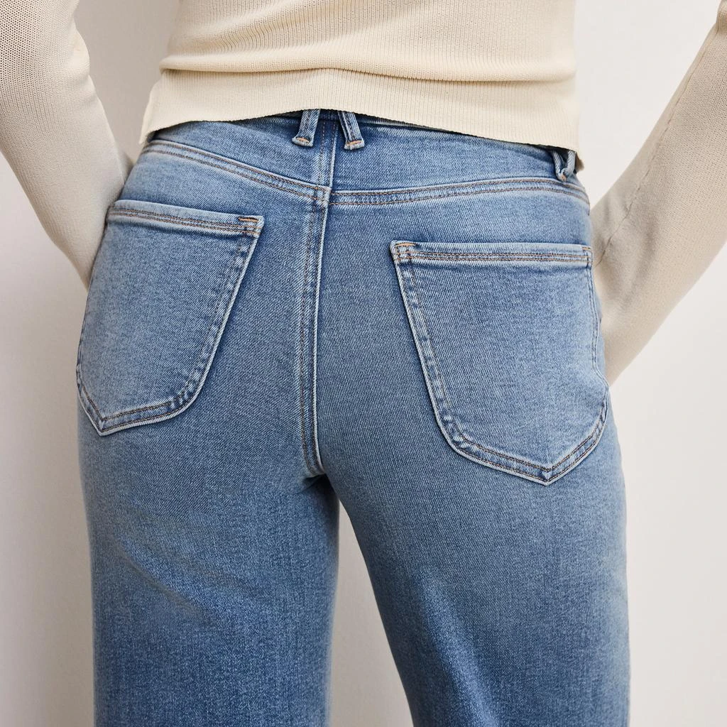 Good American Good Waist Palazzo Light Compression Jeans 5