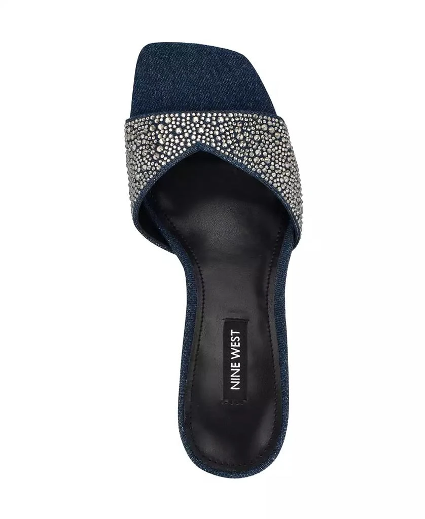 Nine West Women's Rokke Slip-On Tapered Heel Sandals 4