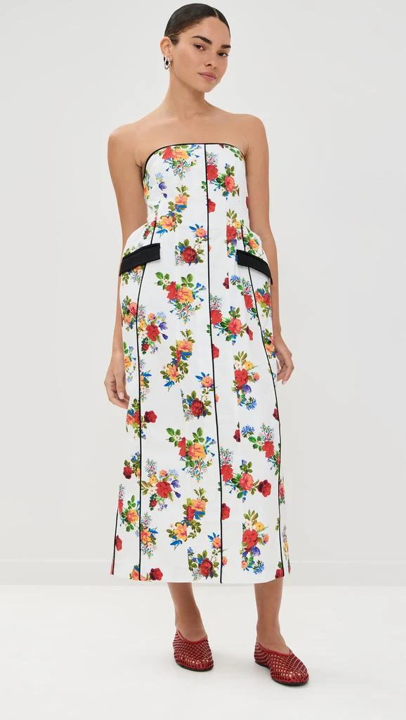 Kika Vargas Maryan Dress White Garden Canvas 6