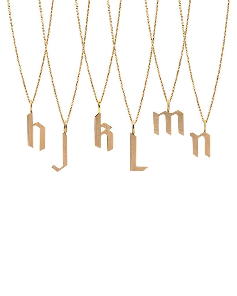 Bridget King Jewelry 14k Alphabet Necklace