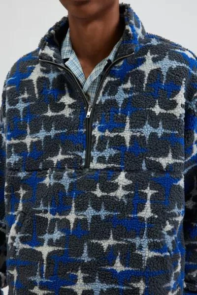 BDG BDG Scotty Printed Fleece Half-Zip Mock Neck Sweatshirt 5