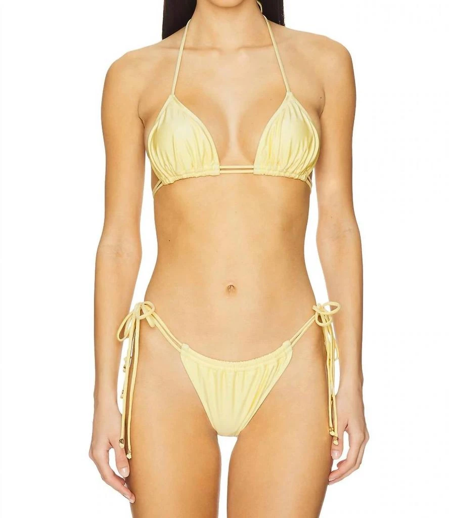 Bananhot Kyma String Bikini Top In Yellow 1