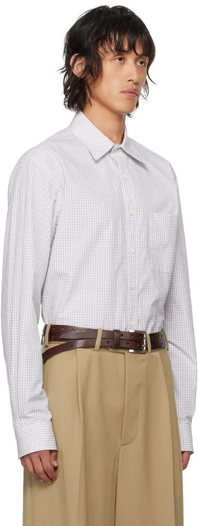 Hed Mayner White Check Shirt 2