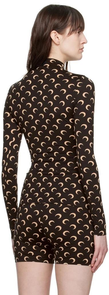MARINE SERRE Black Second Skin Turtleneck 3