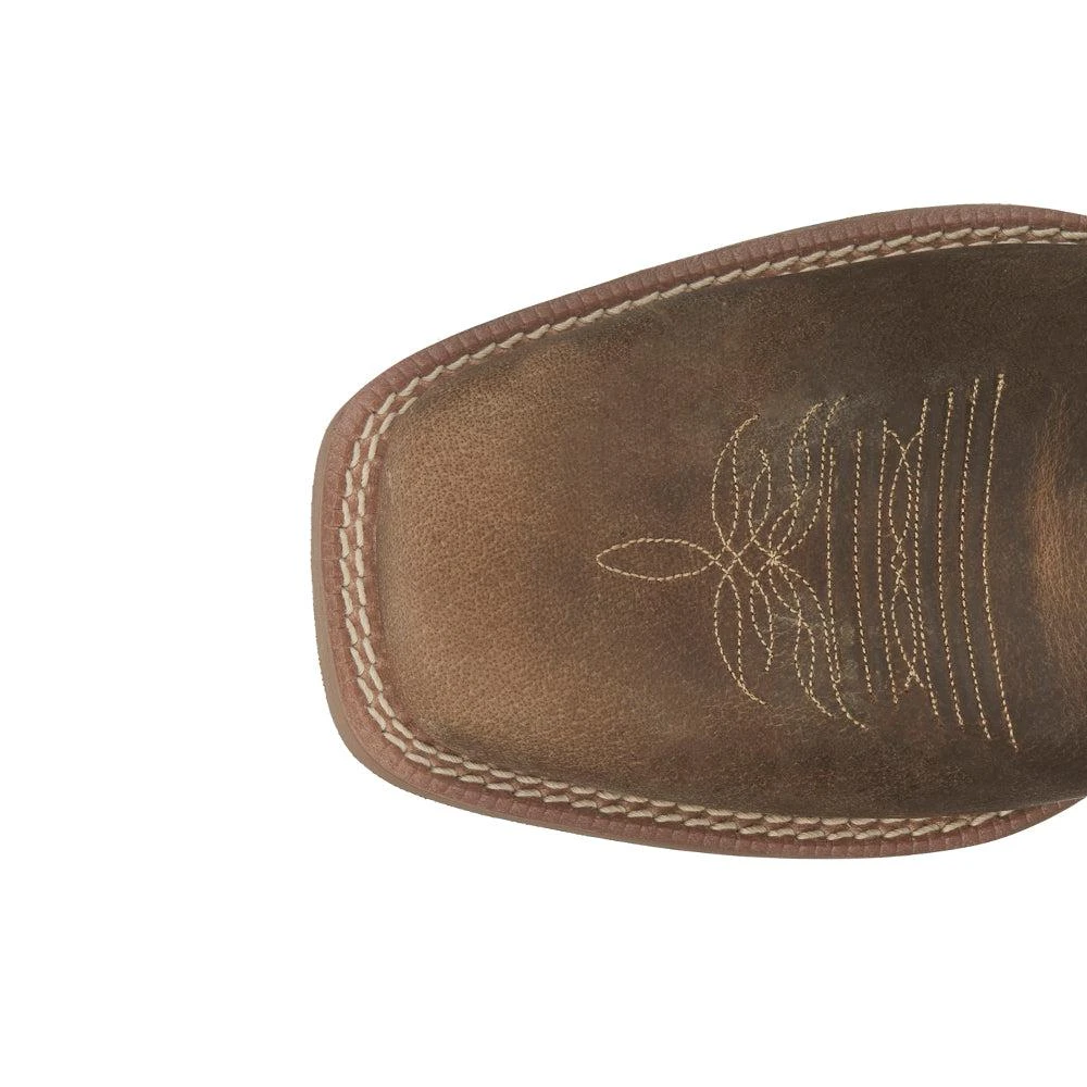 Justin Boots Muley 12 Inch Water Buffalo Embroidered Square Toe Cowboy Boots 4