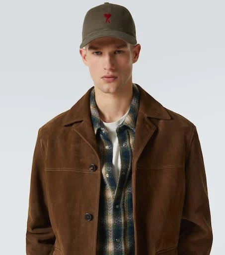 AMI Ami De Cœur cotton gabardine baseball cap 2