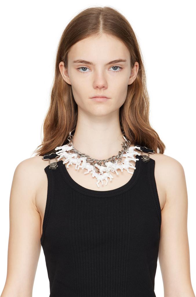CHOPOVA LOWENA Silver Horse Girl Necklace
