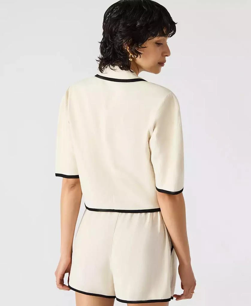 Steve Madden Women's Fable Tipped Short-Sleeve Blazer 2