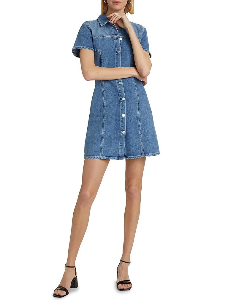 Pasadena Short-Sleeve Denim Minidress  On Sale Now with Up to 40% Off |  Discover Exclusive Deals & Savings at BeyondStyle  Authentic Rails  collared|short sleeve|solid|women's|dresses|women's  apparel|Women's|denim|contemporary|mini-length|shift with ...
