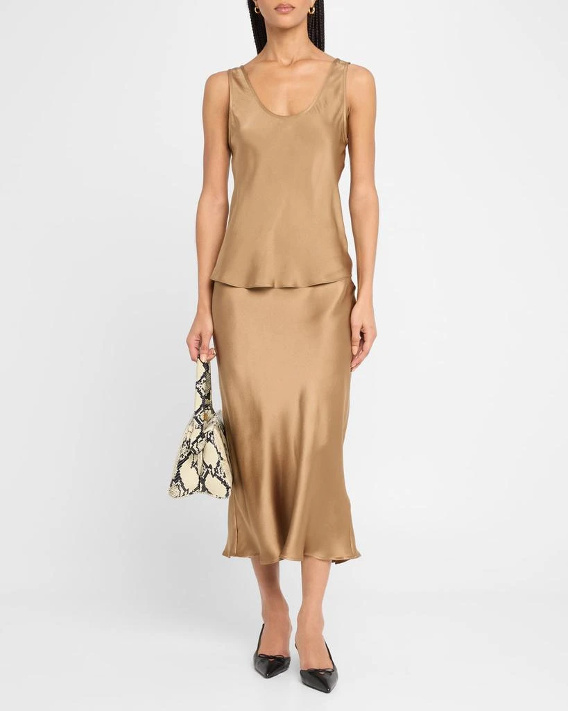 ANINE BING Bar Silk Slip Skirt 2