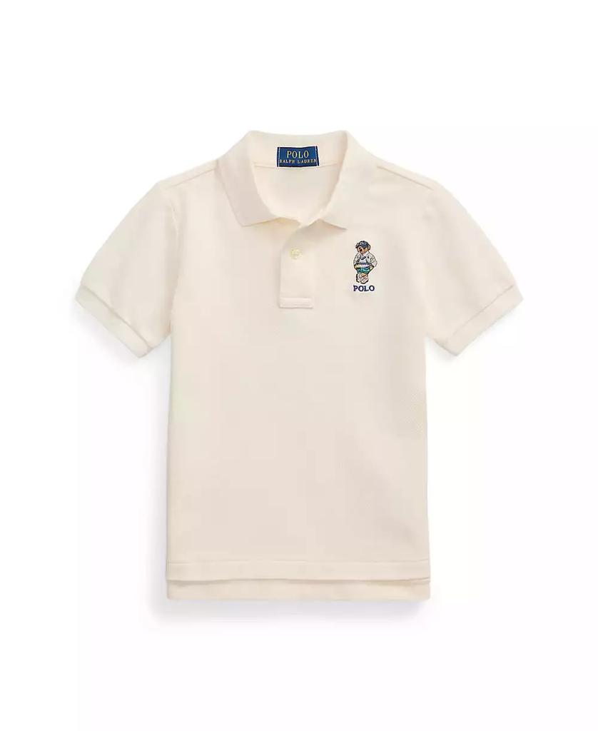Ralph Lauren Toddler and Little Boys Polo Bear Mesh Polo Shirt