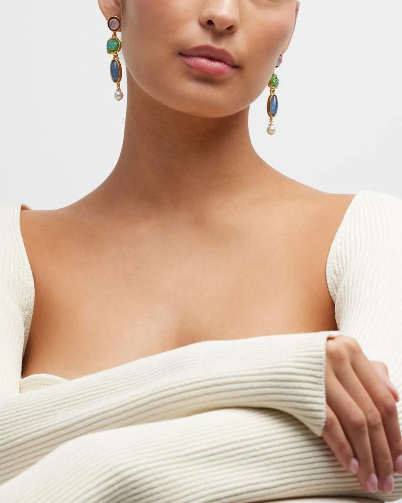 BEN-AMUN Multi-Stone and Shape Post Earrings 5