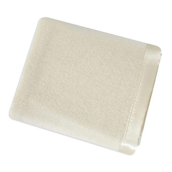 Melange Merino Wool Blanket with Satin Edge, Queen 3