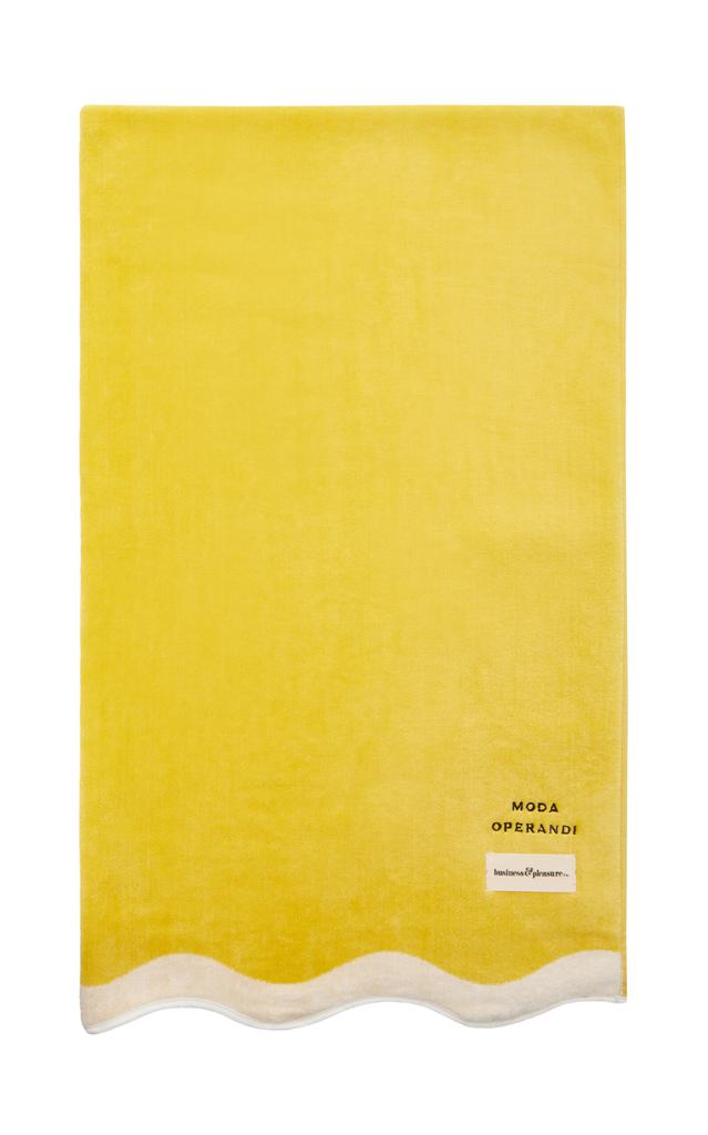 Business & Pleasure Business & Pleasure - Exclusive The Beach Towel - Yellow - Moda Operandi