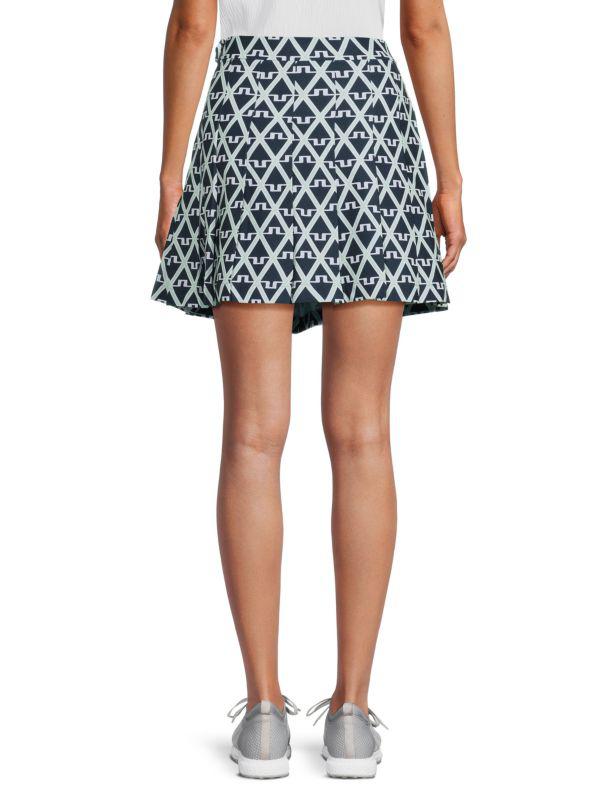 J. Lindeberg Adina Monogram Print Mini Skirt