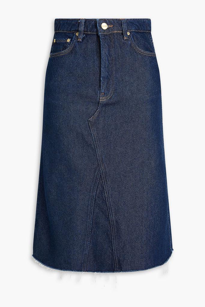 24AW【GANNI】Grey Future Denim Pleated Mini Skirt Ganni Grey Future Denim Pleated Mini Skirt - Dresses